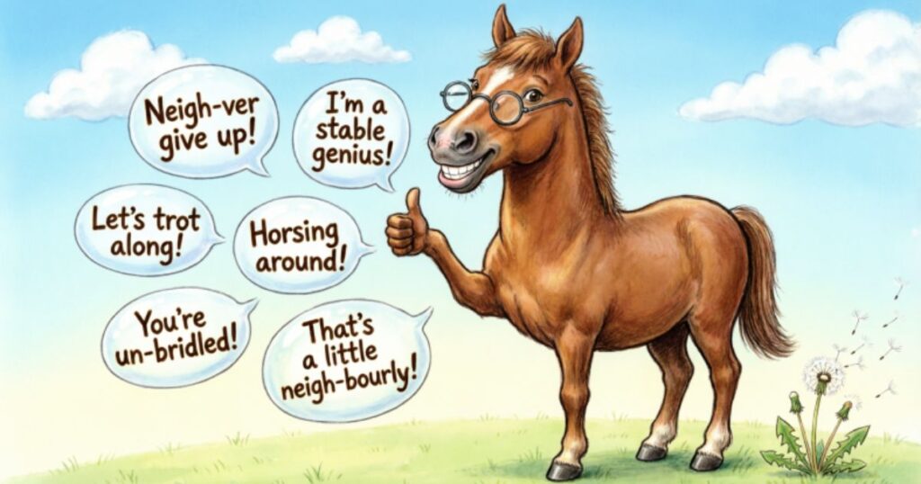🐴😂150+ Horse Puns & Jokes That’ll Make You Neigh Laughing