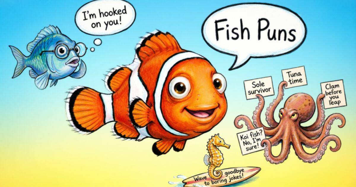 250+ Best Fish Puns & Jokes That Will Make You Laugh