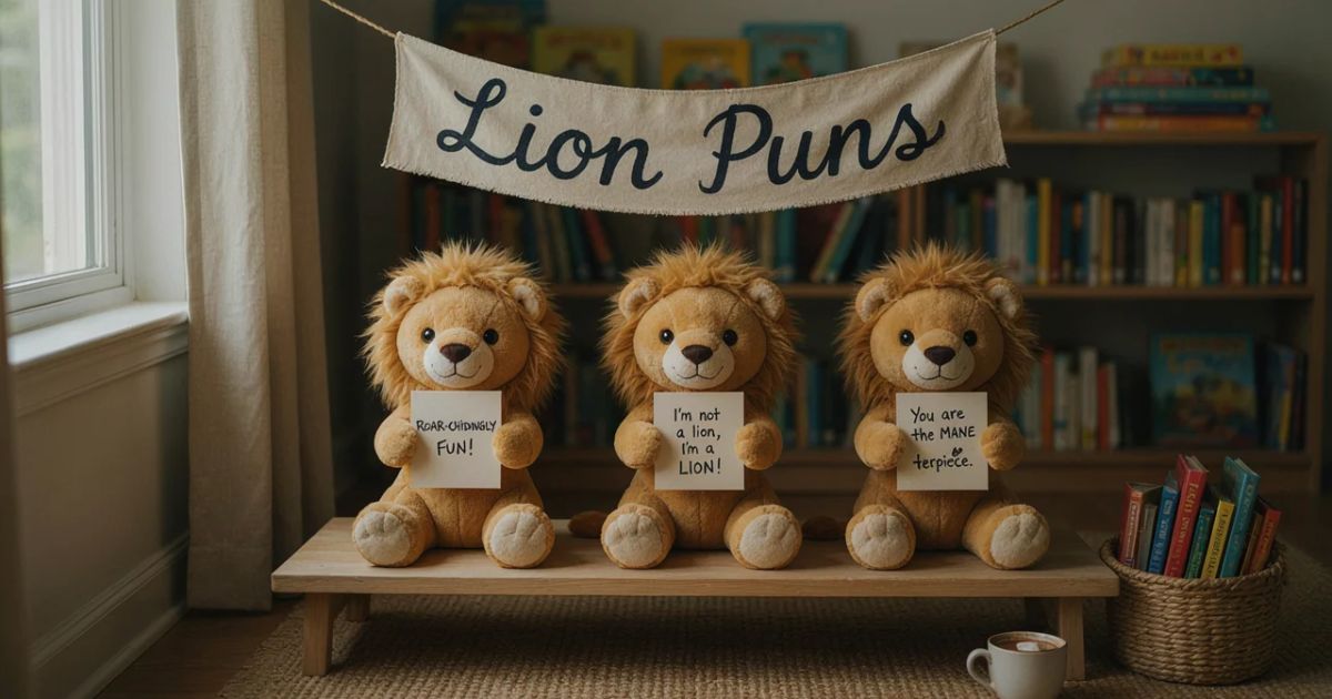440 Lion Puns and Jokes for Captions, Kids, Birthdays & More 🦁😂
